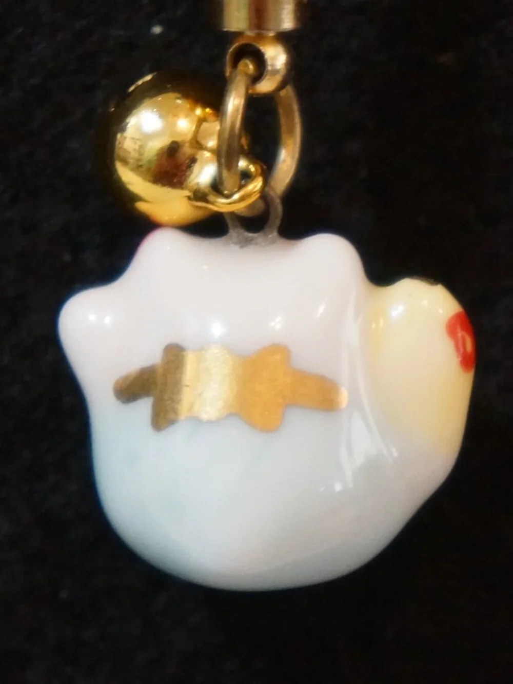 Japanese Ceramic Maneki Neko Lucky Cat Charm
